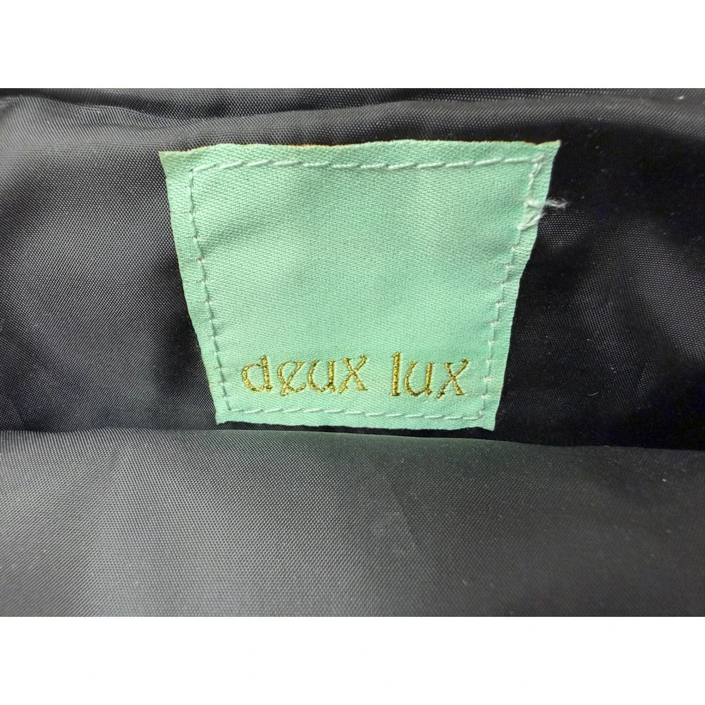 Deux Lux Snakeskin Clutch Womens Small Bronze Gold Fair Metallic Evening Bag
